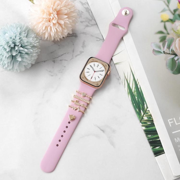 Smart Watch Band Decorative Ring Metal Accessories(Heartbeat) by bashfashion