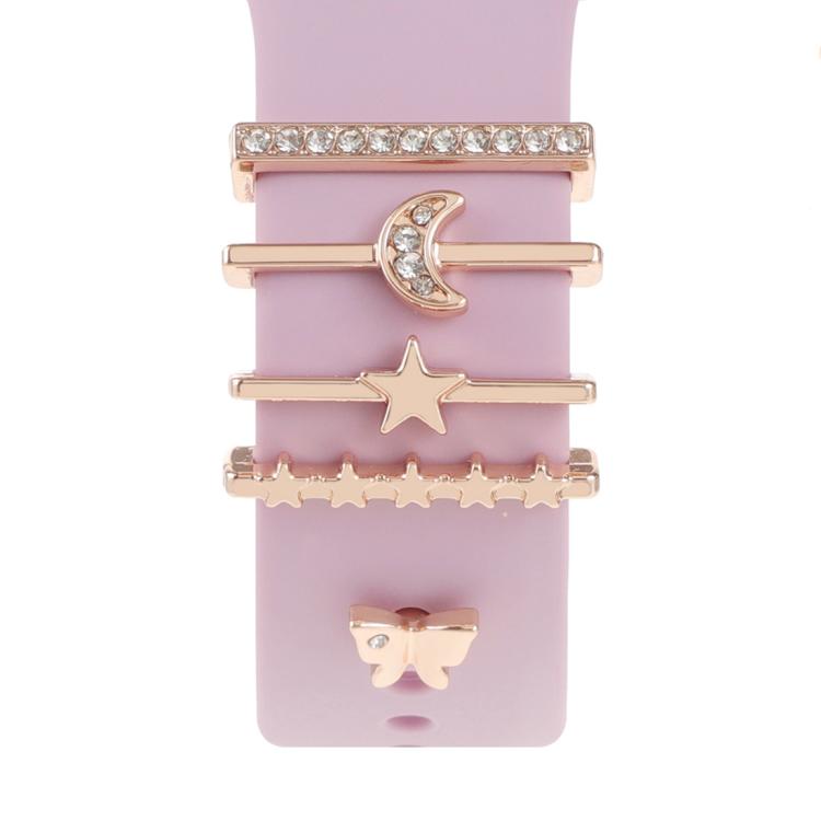 Smart Watch Band Decorative Ring Metal Accessories(Star Moon Butterfly) by bashfashion