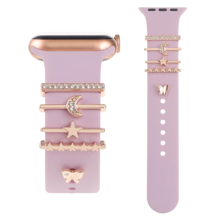 Smart Watch Band Decorative Ring Metal Accessories(Star Moon Butterfly) by bashfashion