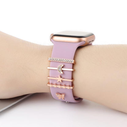 Smart Watch Band Decorative Ring Metal Accessories(Star Moon Butterfly) by bashfashion