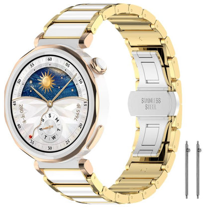For Huawei Watch GT 6 41mm / GT 5 Pro 42mm xDfind Ceramic Stainless Steel Watch Band(Gold) by xDfind