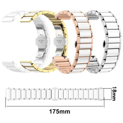 For Huawei Watch GT 6 41mm / GT 5 Pro 42mm xDfind Ceramic Stainless Steel Watch Band(Rose Glod) by xDfind