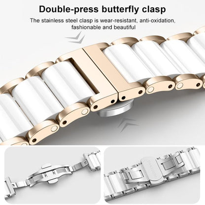 For Huawei Watch GT 6 41mm / GT 5 Pro 42mm xDfind Ceramic Stainless Steel Watch Band(Rose Glod) by xDfind