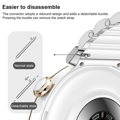 For Huawei Watch GT 6 41mm / GT 5 Pro 42mm xDfind Ceramic Stainless Steel Watch Band(Gold) by xDfind