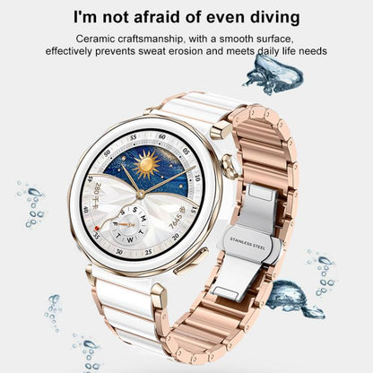 For Huawei Watch GT 6 41mm / GT 5 Pro 42mm xDfind Ceramic Stainless Steel Watch Band(Rose Glod) by xDfind