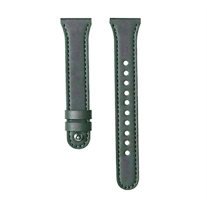 20mm xDfind Double Ring Single Rivet Genuine Leather Watch Band(Army Green) by xDfind