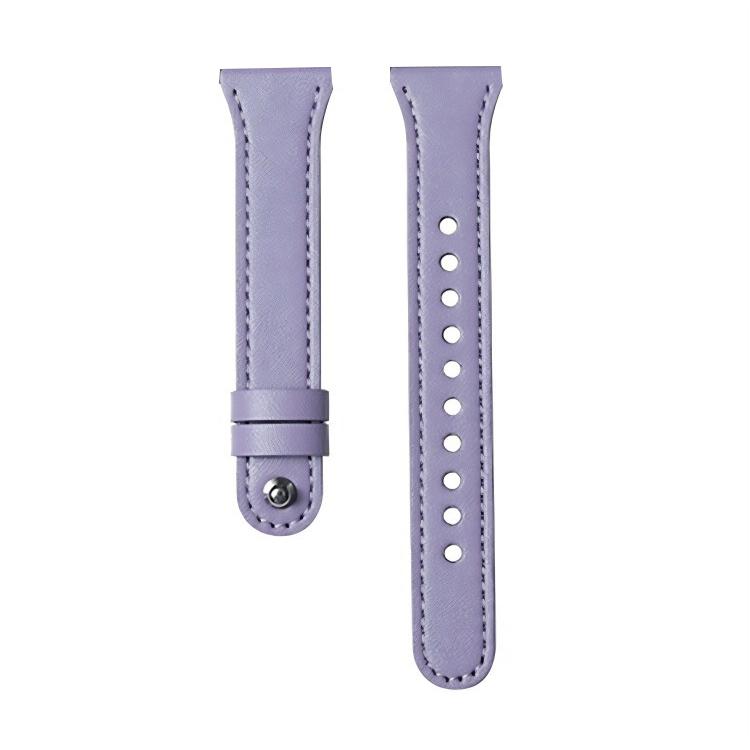 22mm xDfind Double Ring Single Rivet Genuine Leather Watch Band(Purple) by xDfind