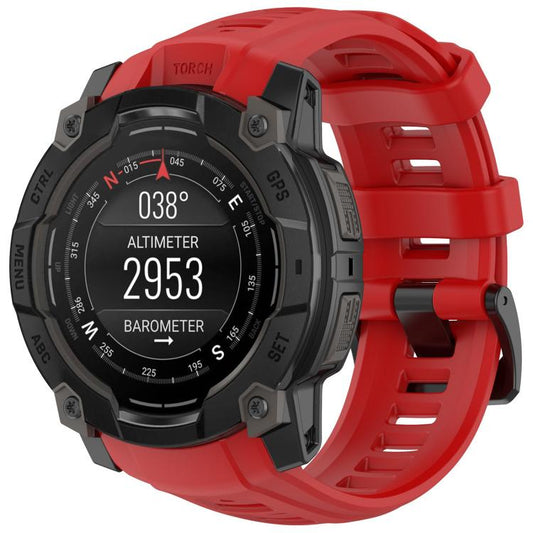 For Garmin Instinct 3 AMOLED 45mm / Solar 45mm xDfind Quick-release Silicone Watch Band(Red) by xDfind