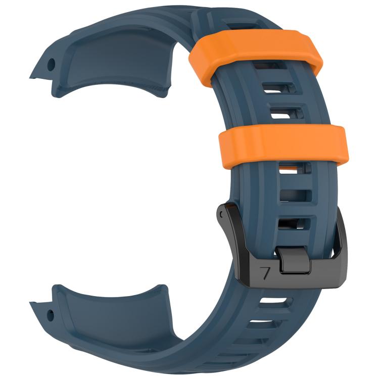 For Garmin Instinct 3 AMOLED 45mm / Solar 45mm xDfind Quick-release Silicone Watch Band(Blue + Orange) by xDfind
