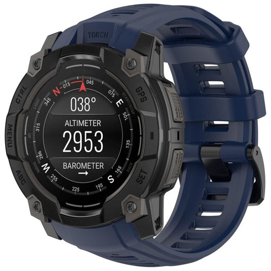 For Garmin Instinct 3 AMOLED 50mm / Solar 50mm xDfind Quick-release Silicone Watch Band(Midnight Blue) by xDfind