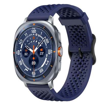 For Samsung Galaxy Watch Ultra / Ultra 2025 xDfind Breathable Silicone Watch Band(Midnight Blue) by xDfind