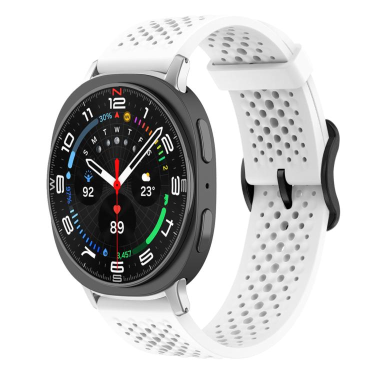 For Samsung Galaxy Watch8 / 8 Classic xDfind Breathable Silicone Watch Band(White) by xDfind