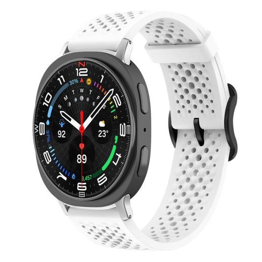 For Samsung Galaxy Watch8 / 8 Classic xDfind Breathable Silicone Watch Band(White) by xDfind