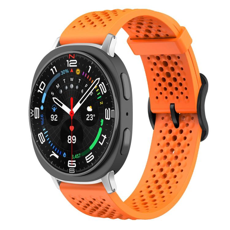For Samsung Galaxy Watch8 / 8 Classic xDfind Breathable Silicone Watch Band(Orange) by xDfind