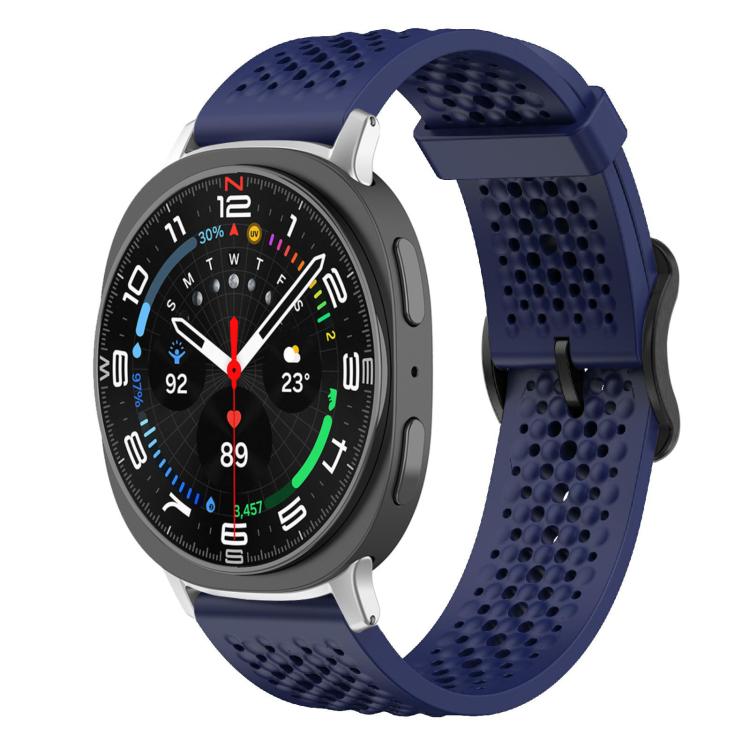 For Samsung Galaxy Watch8 / 8 Classic xDfind Breathable Silicone Watch Band(Midnight Blue) by xDfind