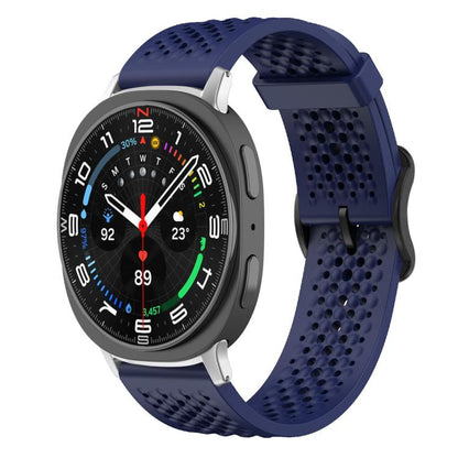 For Samsung Galaxy Watch8 / 8 Classic xDfind Breathable Silicone Watch Band(Midnight Blue) by xDfind