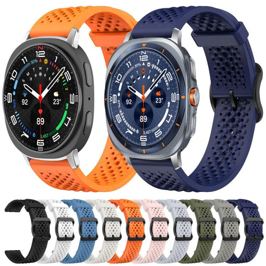 For Samsung Galaxy Watch Ultra / Ultra 2025 xDfind Breathable Silicone Watch Band(Midnight Blue) by xDfind