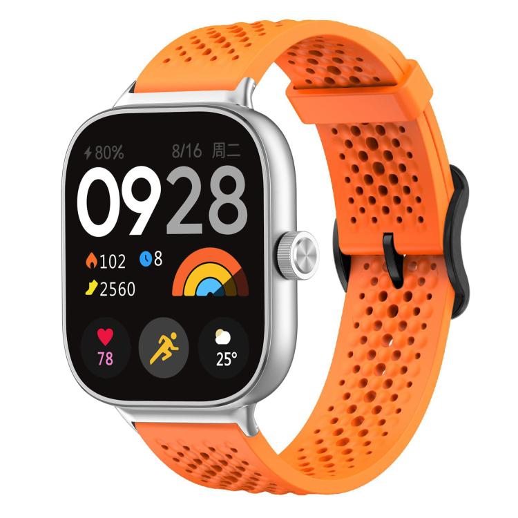For Xiaomi Band 9 Pro/8 Pro/Redmi Watch 6/5/4 xDfind Breathable Silicone Watch Band(Orange) by xDfind