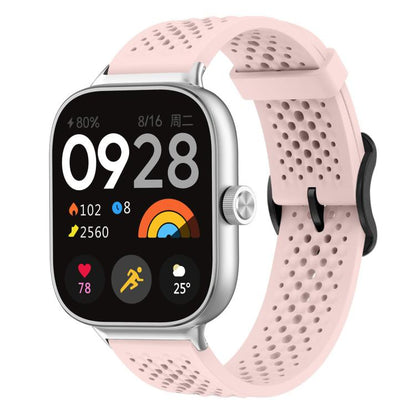 For Xiaomi Band 9 Pro/8 Pro/Redmi Watch 6/5/4 xDfind Breathable Silicone Watch Band(Pink) by xDfind