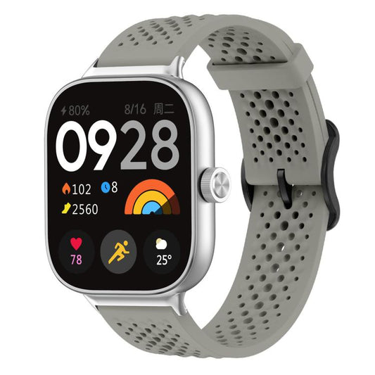 For Xiaomi Band 9 Pro/8 Pro/Redmi Watch 6/5/4 xDfind Breathable Silicone Watch Band(Titanium Grey) by xDfind