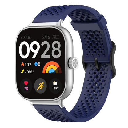 For Xiaomi Band 9 Pro/8 Pro/Redmi Watch 6/5/4 xDfind Breathable Silicone Watch Band(Midnight Blue) by xDfind