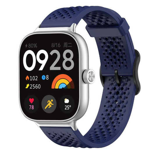 For Xiaomi Band 9 Pro/8 Pro/Redmi Watch 6/5/4 xDfind Breathable Silicone Watch Band(Midnight Blue) by xDfind