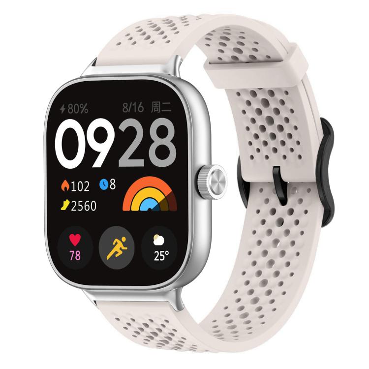 For Xiaomi Band 9 Pro/8 Pro/Redmi Watch 6/5/4 xDfind Breathable Silicone Watch Band(Starlight) by xDfind