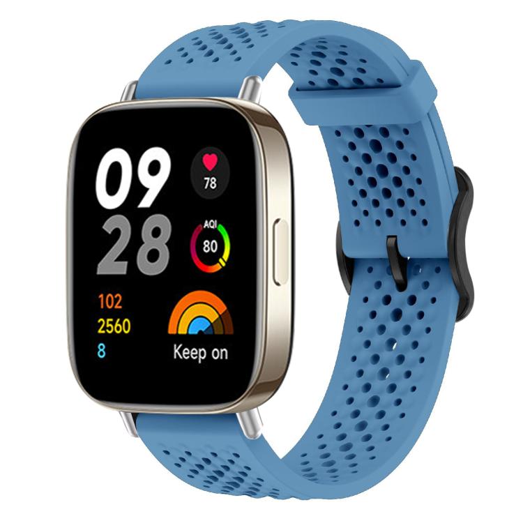 For Redmi Watch 3 xDfind Breathable Silicone Watch Band(Blue) by xDfind