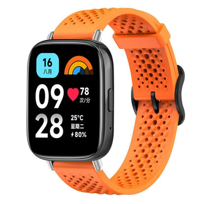 For Redmi Watch 3 Active / Watch 3 Lite xDfind Breathable Silicone Watch Band(Orange) by xDfind