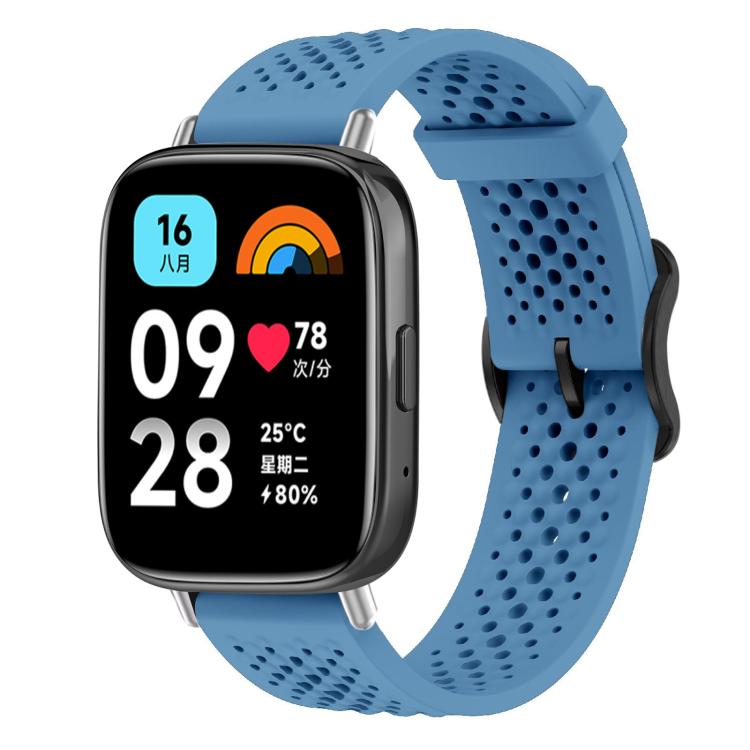 For Redmi Watch 3 Active / Watch 3 Lite xDfind Breathable Silicone Watch Band(Blue) by xDfind
