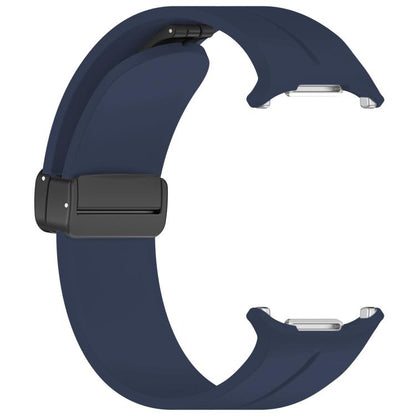 For Samsung Galaxy Watch Ultra / Ultra 2025 xDfind Flat Head Groove Folding Black Buckle Silicone Watch Band(Midnight Blue) by xDfind