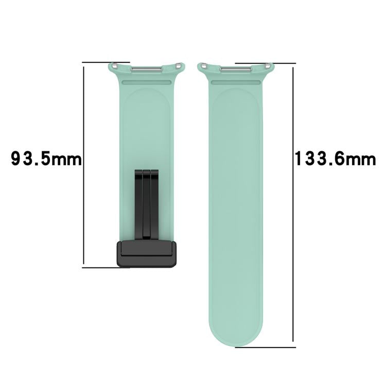 For Samsung Galaxy Watch Ultra / Ultra 2025 xDfind Flat Head Groove Folding Black Buckle Silicone Watch Band(Light Pink) by xDfind