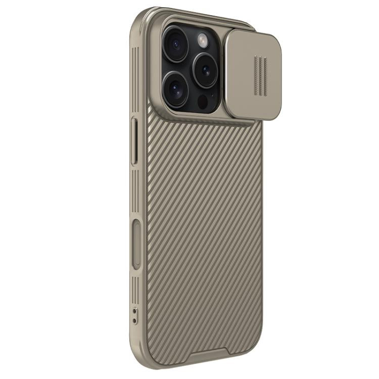 For iPhone 16 Pro NILLKIN CamShield Pro PC Phone Case(Gold) by NILLKIN