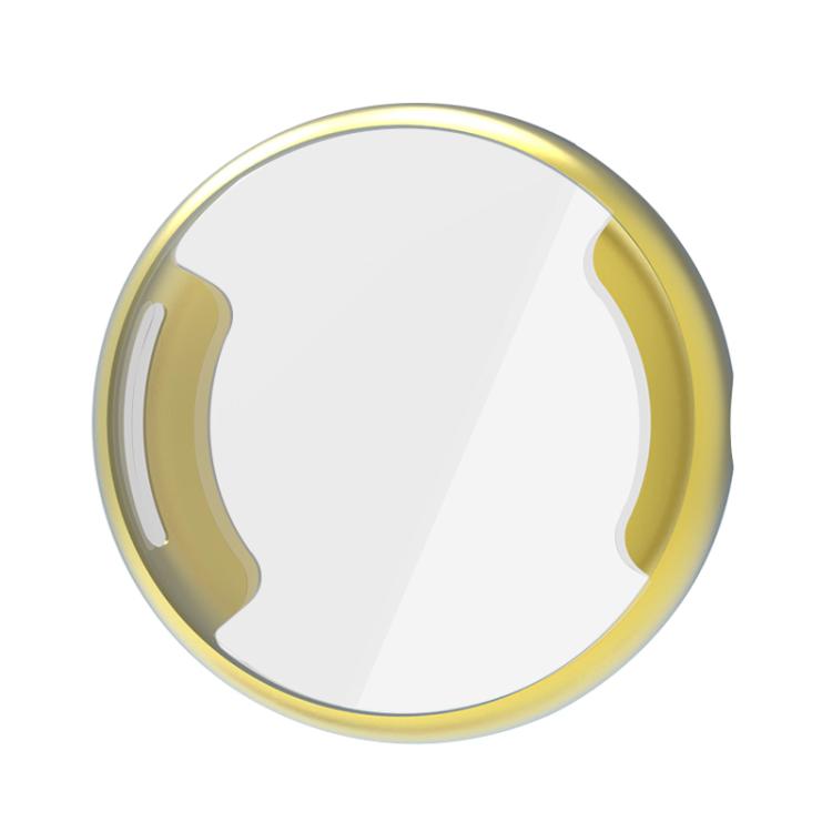 For Google Pixel Watch 3 45mm Integrated Full Coverage TPU Watch Protective Cover(Gold) by bashfashion