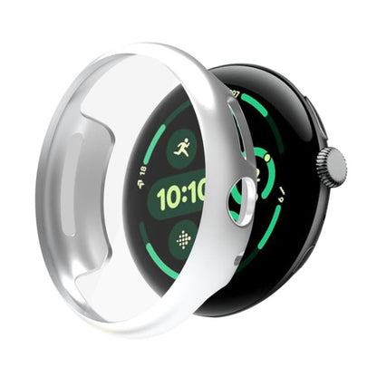 For Google Pixel Watch 3 45mm Integrated Full Coverage TPU Watch Protective Cover(Silver) by bashfashion