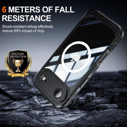 For iPhone Air RedPepper Tempered Glass MagSafe Phone Case(Black) by RedPepper