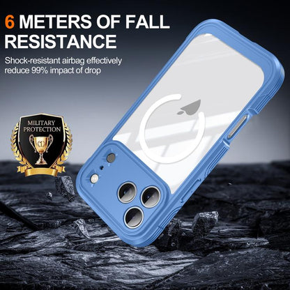 For iPhone 17 Pro RedPepper Tempered Glass MagSafe Phone Case(Blue) by RedPepper