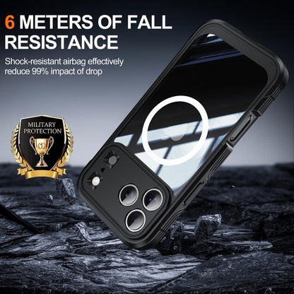 For iPhone 17 Pro Max RedPepper Tempered Glass MagSafe Phone Case(Black) by RedPepper