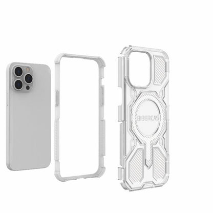 For iPhone 14 Pro Max BIBERCAS Transparent Color Series MagSafe Air Bag Shockproof Phone Case(Purple) by BIBERCAS