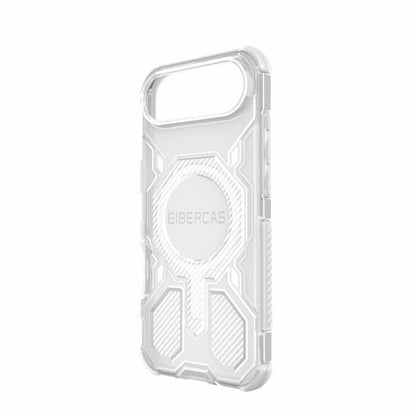 For iPhone Air BIBERCAS Transparent Color Series MagSafe Air Bag Shockproof Phone Case(White) by BIBERCAS