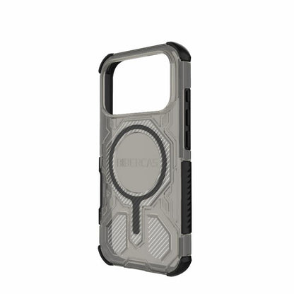 For iPhone 17 Pro BIBERCAS Transparent Color Series MagSafe Air Bag Shockproof Phone Case(Black) by BIBERCAS