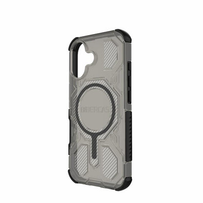 For iPhone 17 BIBERCAS Transparent Color Series MagSafe Air Bag Shockproof Phone Case(Black) by BIBERCAS