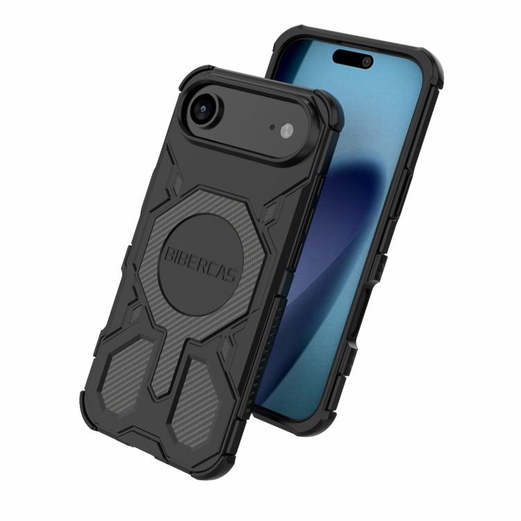 For iPhone Air BIBERCAS Real Color Series MagSafe Shockproof Phone Case(Blue) by BIBERCAS