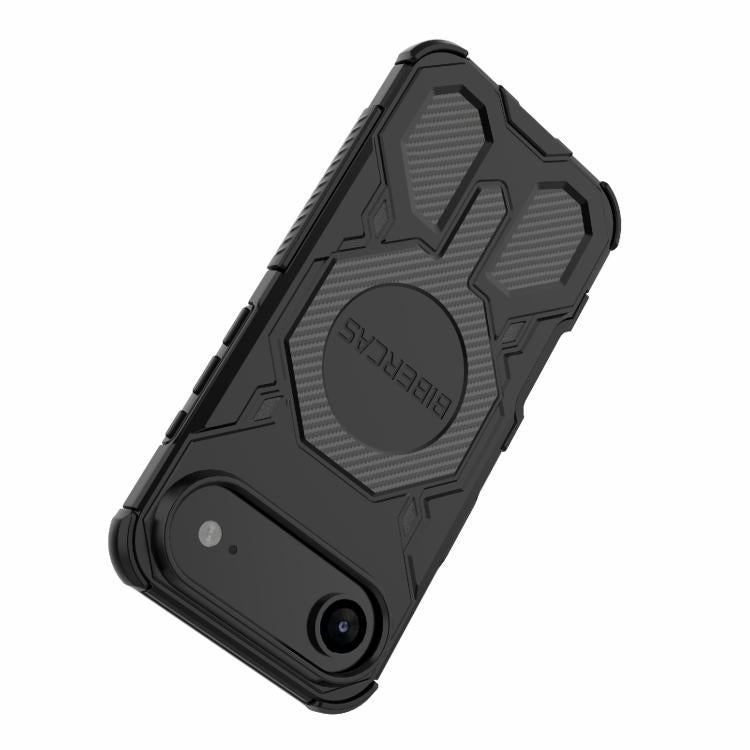 For iPhone Air BIBERCAS Real Color Series MagSafe Shockproof Phone Case(Black) by BIBERCAS