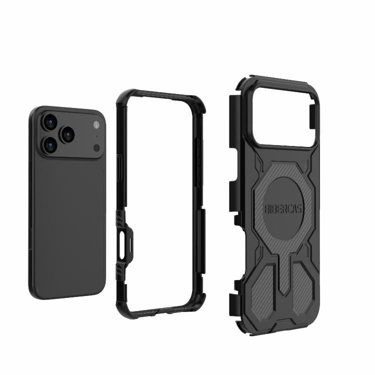 For iPhone 17 Pro Max BIBERCAS Real Color Series MagSafe Shockproof Phone Case(Gray) by BIBERCAS