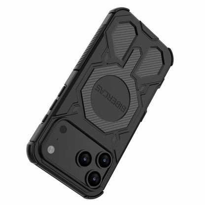 For iPhone 17 Pro Max BIBERCAS Real Color Series MagSafe Shockproof Phone Case(Black) by BIBERCAS