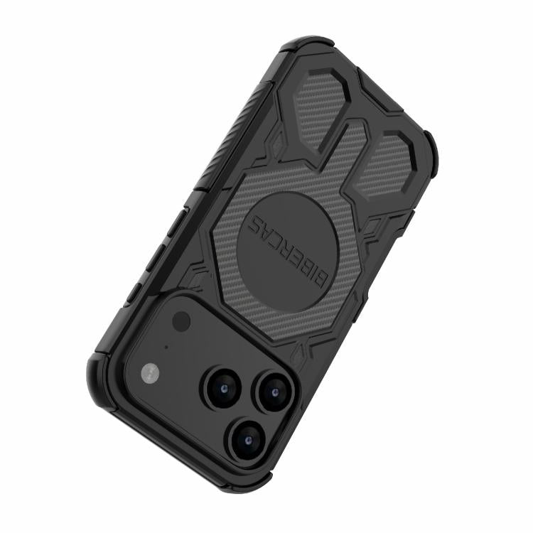 For iPhone 17 Pro BIBERCAS Real Color Series MagSafe Shockproof Phone Case(Black) by BIBERCAS