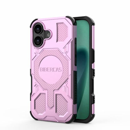 For iPhone 17 BIBERCAS Real Color Series MagSafe Shockproof Phone Case(Pink) by BIBERCAS