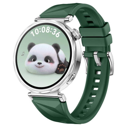 For Huawei Watch GT 5 41mm xDfind Ice Crystal Texture Silicone Watch Band(Dark Green) by xDfind