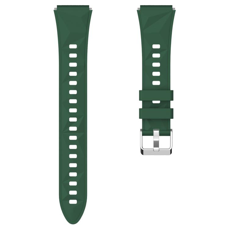 For Huawei Watch GT 5 41mm xDfind Ice Crystal Texture Silicone Watch Band(Dark Green) by xDfind